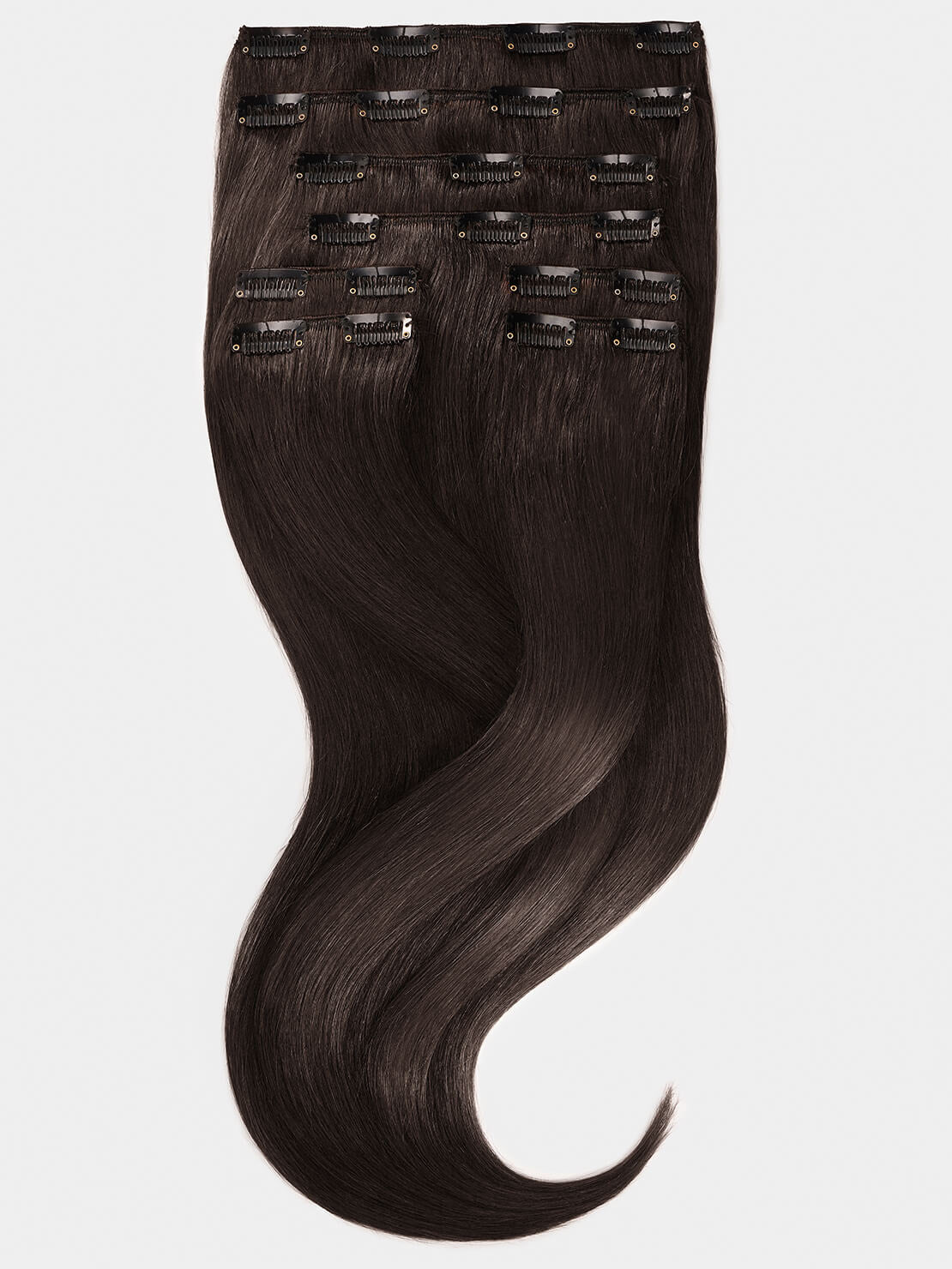 Extensions à clip - Brun foncé